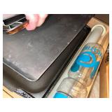 Kitchenware Bundle: Baking Sheets, Wood Cutting Board & Water Bottle