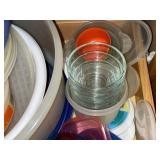 Plastic Food Storage Containers with Lids - Assorted Sizes & Colors
