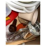 Bowls - Assorted Plastic Mixing Bowls with Lids and Colander