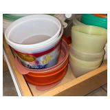 Bowls - Assorted Plastic Mixing Bowls with Lids and Colander