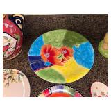 Colorful Ceramic Jar With Lid - Assorted Holiday Plates & Kitchen Decor Set