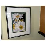 Framed Daisy Flower Wall Art - 3-Piece Set