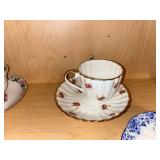 Teacups & Saucers - Porcelain, Assorted Floral Patterns