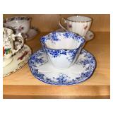 Teacups & Saucers - Porcelain, Assorted Floral Patterns