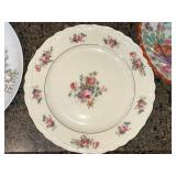Assorted China Plates - Floral Border Designs & Commemorative Veseli Plate