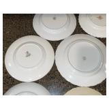Assorted China Plates - Floral Border Designs & Commemorative Veseli Plate