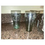 Coca-Cola Glasses - Embossed Script Clear Glassware (Assorted)