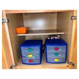IRIS 3-Drawer Storage Organizers (Lot of 2)  & Cook Books