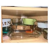 Glass Bakeware & Ceramic Casserole Set - Assorted Dishes, Bowls, Lids