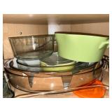Glass Bakeware & Ceramic Casserole Set - Assorted Dishes, Bowls, Lids