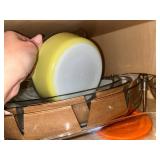 Glass Bakeware & Ceramic Casserole Set - Assorted Dishes, Bowls, Lids