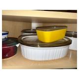 Island View Pottery Microwave Egg Cooker - White Ribbed Bakeware With Lids - Yellow Dish - Bowls
