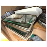 Metal Bakeware Assortment - Cake Pans, Loaf Pans, Pie Pans, Glass Dishes