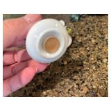 Assorted Ceramic Figurine Salt & Pepper Shakers & Floral Decor Jar