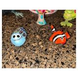 Assorted Ceramic Figurine Salt & Pepper Shakers & Floral Decor Jar