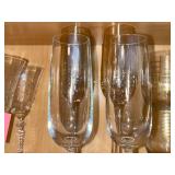 Champagne Flutes - Clear Glass