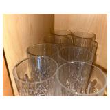 Crystal Cut Highball Glasses - Diamond Pattern