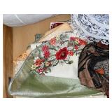 Assorted Vintage Table Linens - Doilies, Lace Runners & Embroidered Napkins