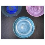 VTG Murano-Style Swirl Glass Bowls - Assorted Colors