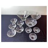 Glass Bowls Set - Clear, Assorted Sizes
