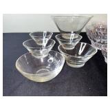 Glass Bowls Set - Clear, Assorted Sizes