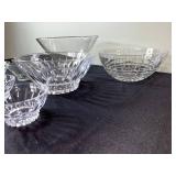 Glass Bowls Set - Clear, Assorted Sizes