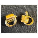 Assorted Costume Jewelry Set: Earrings, Rings & Accessories - displays not inc