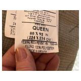 Queen Bed Frame - Mattress & Bedding Included, MCM Wooden Head/Footboards