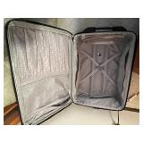 Pierre Cardin Black Carry-On Luggage with Padlock & Keys - Multi-Compartment Travel Case