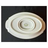 Went Worth China DresRosa - 3pc Porcelain Serving Set: Lidded Sugar Bowl, Creamer & Compote Dish