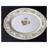 Wentworth China DoresRosa Oval Serving Platter - Made in Japan