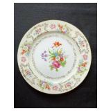 Wentworth DresRosa Floral Bouquet China Plates - with Gold Trim