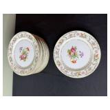 Went Worth DresRosa Plates - Floral Bouquet Pattern - Made in Japan