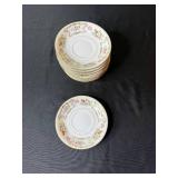 Wentworth DresRosa Floral Saucers - Gold Trim, Made in Japan