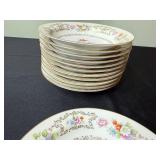 Went Worth China DresRosa 9in Dessert Plates