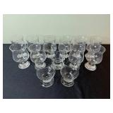 8 Oz Clear Tulip Stem Glasses