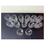 8 Oz Clear Tulip Stem Glasses