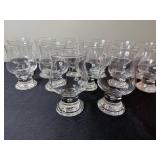 8 Oz Clear Tulip Stem Glasses