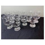 8 Oz Clear Tulip Stem Glasses
