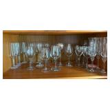 Clear Glass Stemware - Assorted Wine Glasses & Champagne Flutes