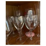 Clear Glass Stemware - Assorted Wine Glasses & Champagne Flutes