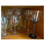 Bella Rose Winery Glasses - Assorted Clear Wine Glass Stemware