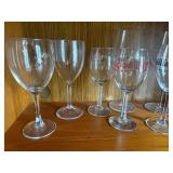 Bella Rose Winery Glasses - Assorted Clear Wine Glass Stemware