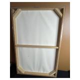 Garden Path Floral Canvas Painting - 36 in Tall & 2 Faux Flower Arrangements Included