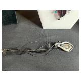 Turquoise, Abstract Gem & Enamel & "Thrive