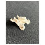 Turquoise, Abstract Gem & Enamel & "Thrive