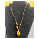 Beautiful Baltic Amber, Dragon Scale & Multi Color Pendant Necklaces!