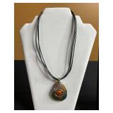 Beautiful Baltic Amber, Dragon Scale & Multi Color Pendant Necklaces!