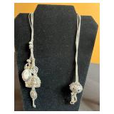 Lariat Pendant, Silver-Tone Multi-Charm Set with Tassel Necklaces & Clip On Pendants Set