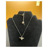 Silver Toned Black Disk Pendant w Assorted Necklace & Pendant Jewelry Lot - Silver & Gold-Tone Beads